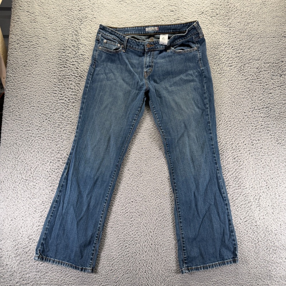 Levi's 545 Jeans Women's 14 Blue Cotton Denim Bootcut Leg Faded Workwear Stretch